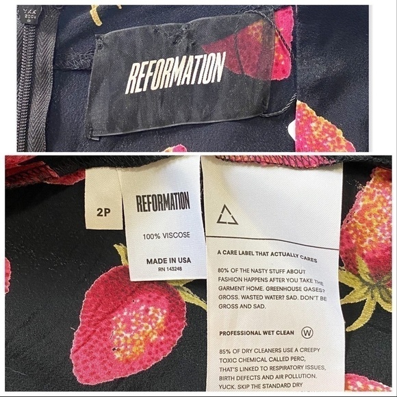 Reformation Koa mini dress, strawberry, size 2P - Picture 12 of 15